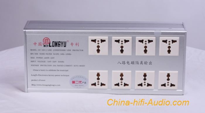 LongYu LY-200-2 Power Socket power purifier Filter radiation protection 8 Outlet LongYu LY-200-2 Power Socket power purifier Filter radiation protection 8 Outlet